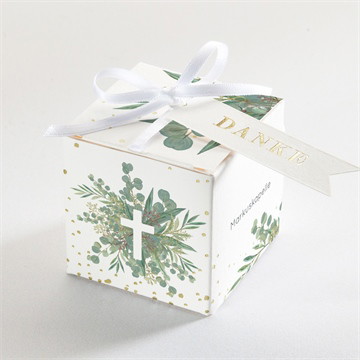 Geschenkbox - Würfel mit Vergoldung