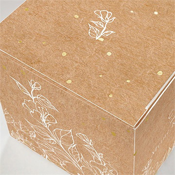 Geschenkbox Kommunion zarte malerei - gold - Vue 2