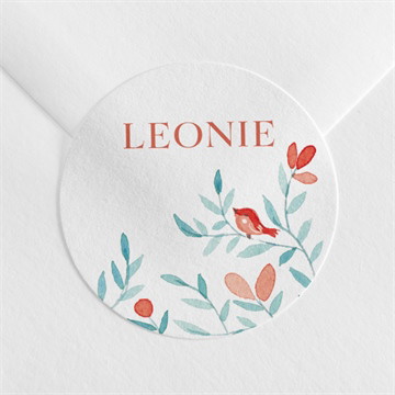 Sticker Geburt klatschmohn - fotostreifen