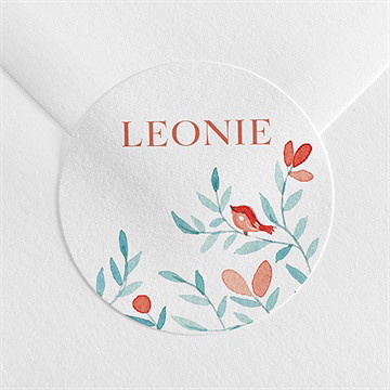 Sticker Geburt klatschmohn