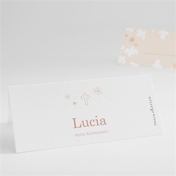 Tischkarte Kommunion hoch hinaus