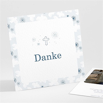 Dankeskarte Kommunion höhenflug