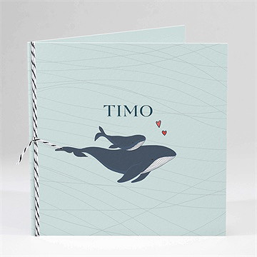 Geburtskarte mein kleiner walfisch