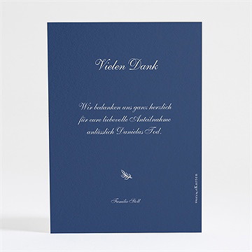 Trauerdanksagung sanftmut - silber - Vue 4