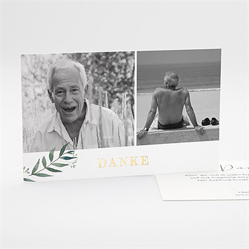 Trauerdanksagung Erinnerung - Gold