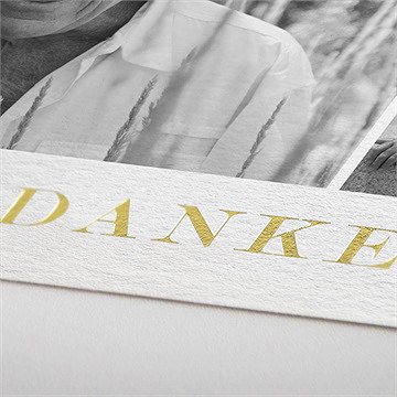 Trauerdanksagung Erinnerung - Gold - Vue 2