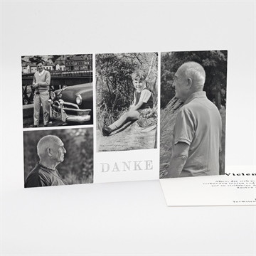 Trauerdanksagung sein roman - silber