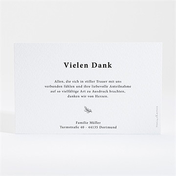 Trauerdanksagung sein roman - silber - Vue 4