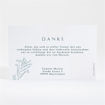Trauerdanksagung Waldfrieden - Gold - Vue 4