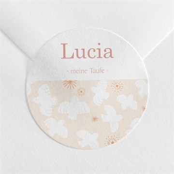 Aufkleber Taufe taubenflug