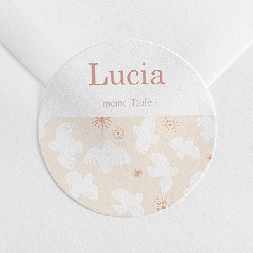 Aufkleber Taufe taubenflug