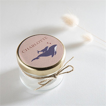 Sticker Geburt kleine walfischfamilie - Vue 2