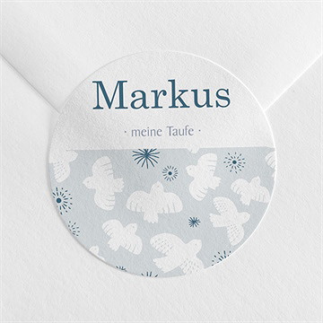 Aufkleber Taufe horizont