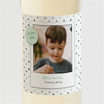 Flaschenetikett Kommunion Festlich Schick