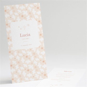 Menükarte Taufe taubenflug