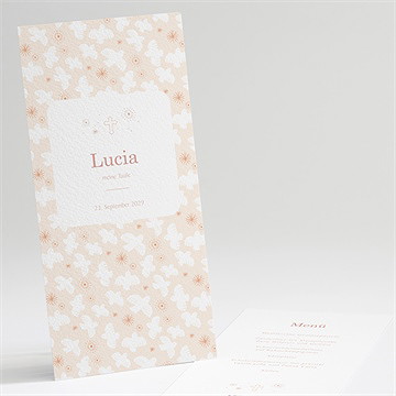 Menükarte Taufe taubenflug