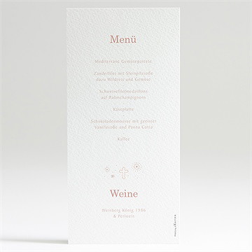 Menükarte Taufe taubenflug - Vue 2