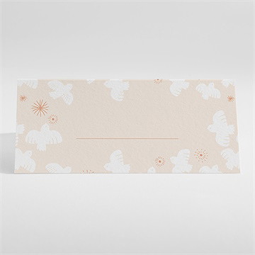 Tischkarte Taufe taubenflug - Vue 2