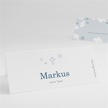 Tischkarte Taufe Horizont