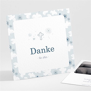 Dankeskarte Taufe horizont