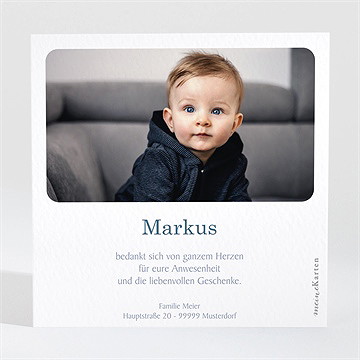 Dankeskarte Taufe horizont - Vue 2