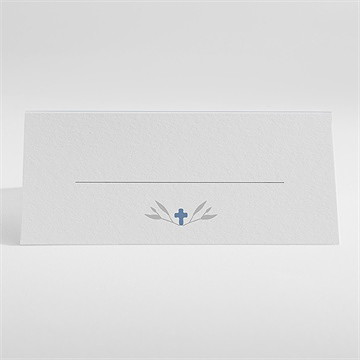 Tischkarte Kommunion vergiss mich nicht - blau - Vue 2