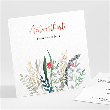 Antwortkarte Hochzeit frühlingsdüfte