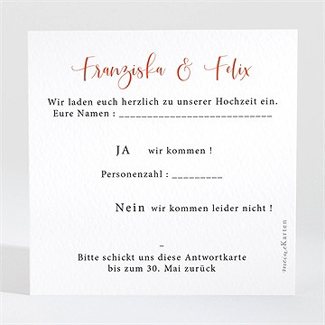 Antwortkarte Hochzeit frühlingsdüfte - Vue 2