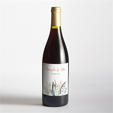 Flaschenetikett Hochzeit frühlingsdüfte - Vue 2