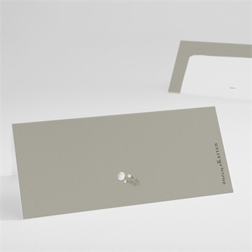 Tischkarte Kommunion Blumensignatur - magnet