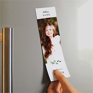 Dankeskarte Kommunion schöne einfachheit - magnet - Vue 2