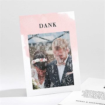 Dankeskarte Hochzeit Schwarz Und Pastell