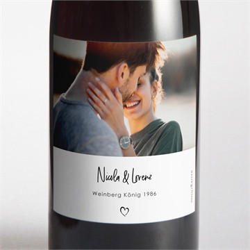 Flaschenetikett Hochzeit Wir