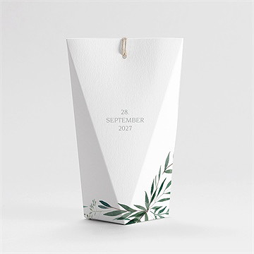 Geschenkbox Taufe pflanzenschmuck - schachtel - Vue 4