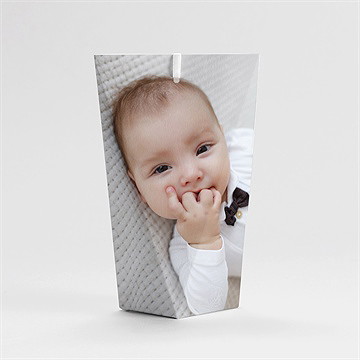 Geschenkbox Taufe blumenalphabet junge 2 - Vue 4