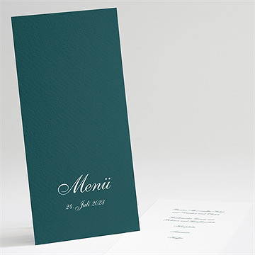 Menükarte Hochzeit Klassisches Monogramm