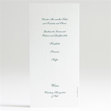 Menükarte Hochzeit klassisches monogramm - Vue 2