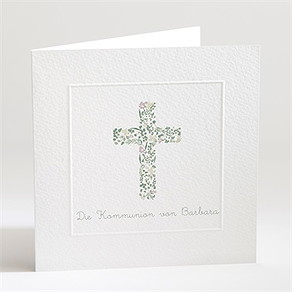 Einladung Kommunion frühling - prägung