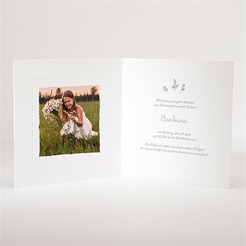 Einladung Kommunion frühling - prägung - Vue 3