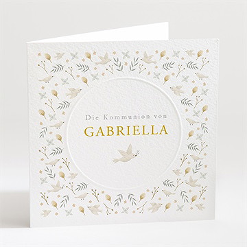 Einladung Kommunion wahrhaftigkeit - prägung rund