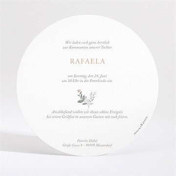 Einladung Kommunion starker glaube - gold - Vue 4