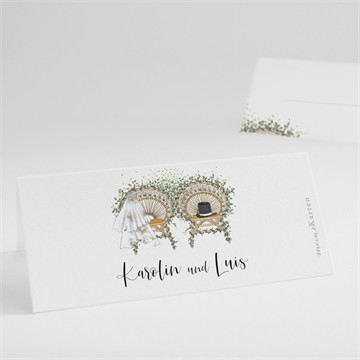 Tischkarte Hochzeit Landkunstliebe