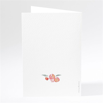 Menükarte Hochzeit Blumenrahmen - Vue 3