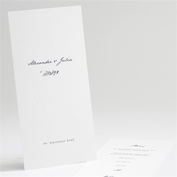 Menükarte Hochzeit laub