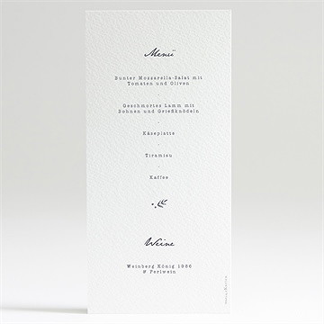 Menükarte Hochzeit Laub - Vue 2