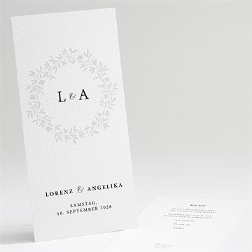 Menükarte Hochzeit herrlich