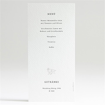 Menükarte Hochzeit herrlich - Vue 2
