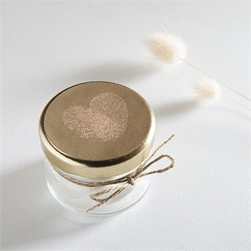 Aufkleber Hochzeit herzabdruck - Vue 2