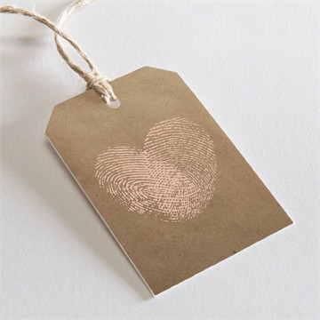 Geschenkanhänger Hochzeit herzabdruck