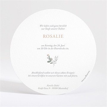 Einladung Taufe freude pur - gold - Vue 4